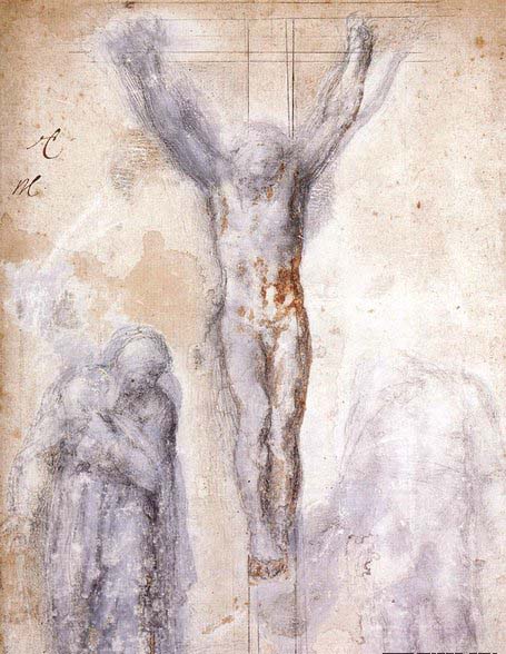 Christ Crucified between the Virgin and Nicodemus